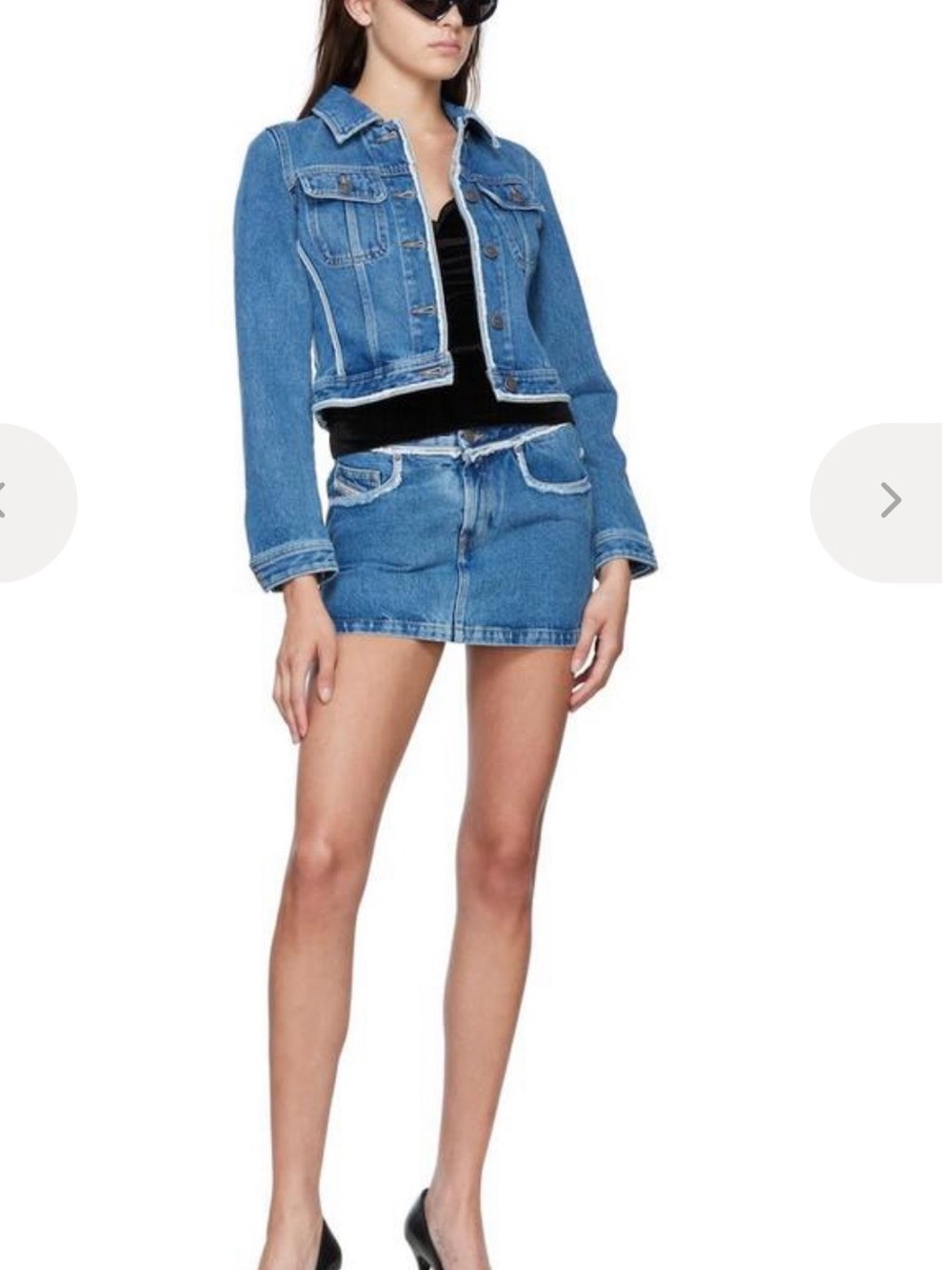 Diesel Blue Denim Mini Skirt